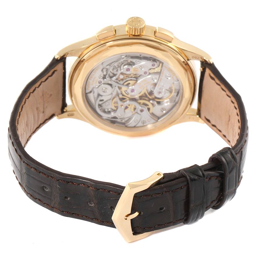 Patek Philippe Complications Chronograph 18k Yellow Gold Mens Watch 5170