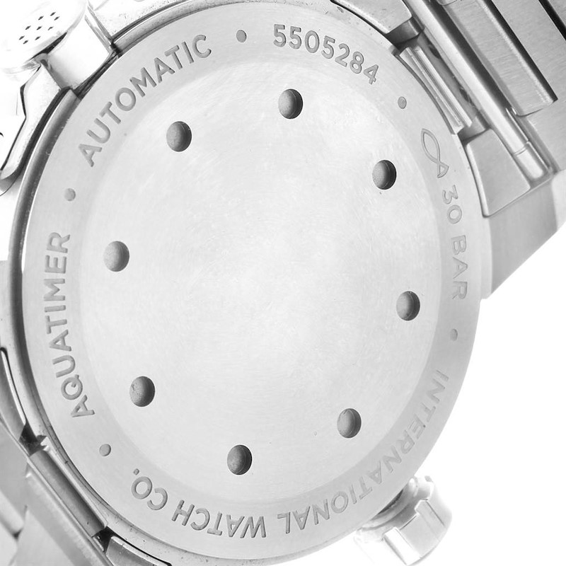 IWC Aquatimer Black Dial Automatick Steel Mens Watch IW329002