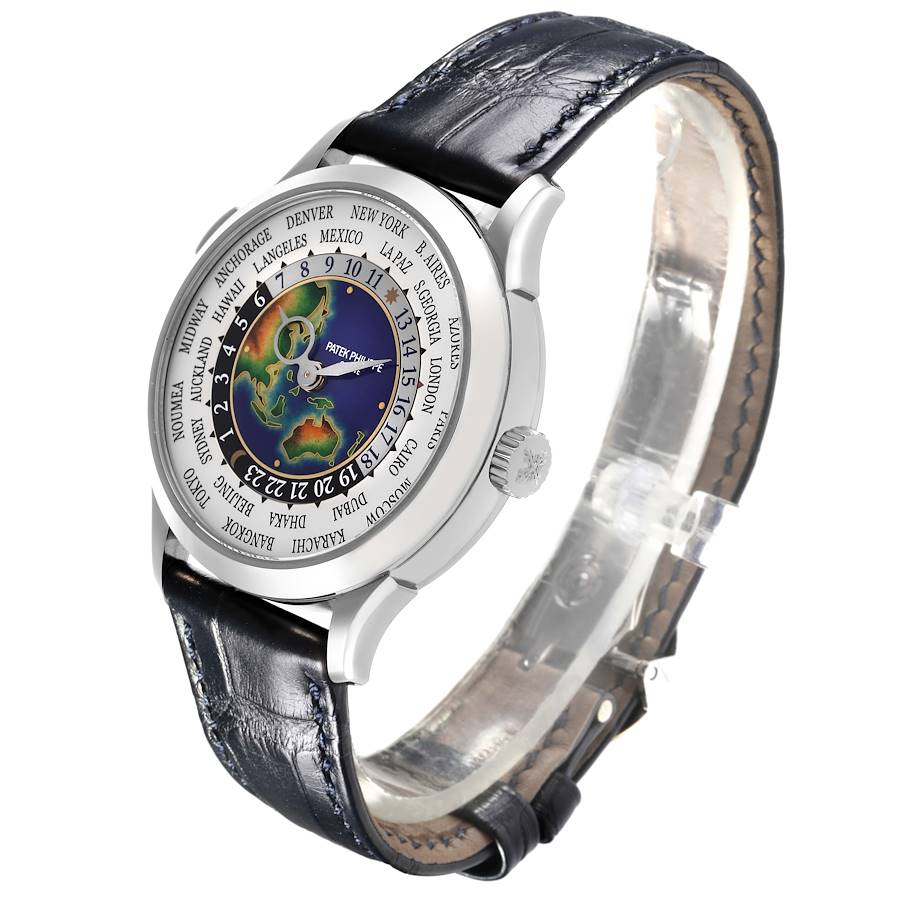 Patek Philippe World Time Complications White Gold Mens Watch 5231G