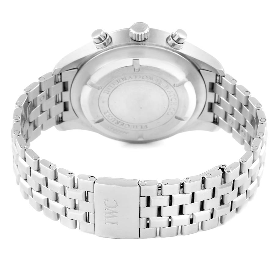 IWC Flieger Spitfire Chronograph Silver Dial Mens Watch IW371705