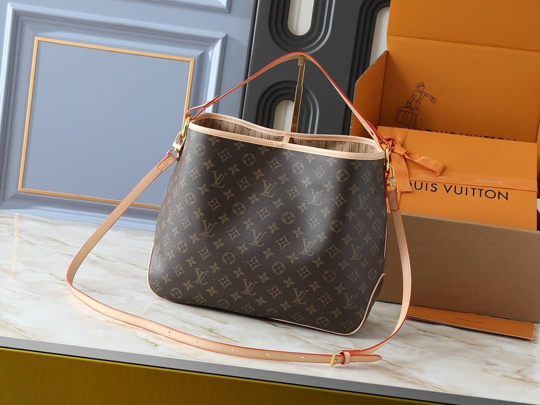 Louis Vuitton Delightful Monogram Bag Brown 40Cm M40352