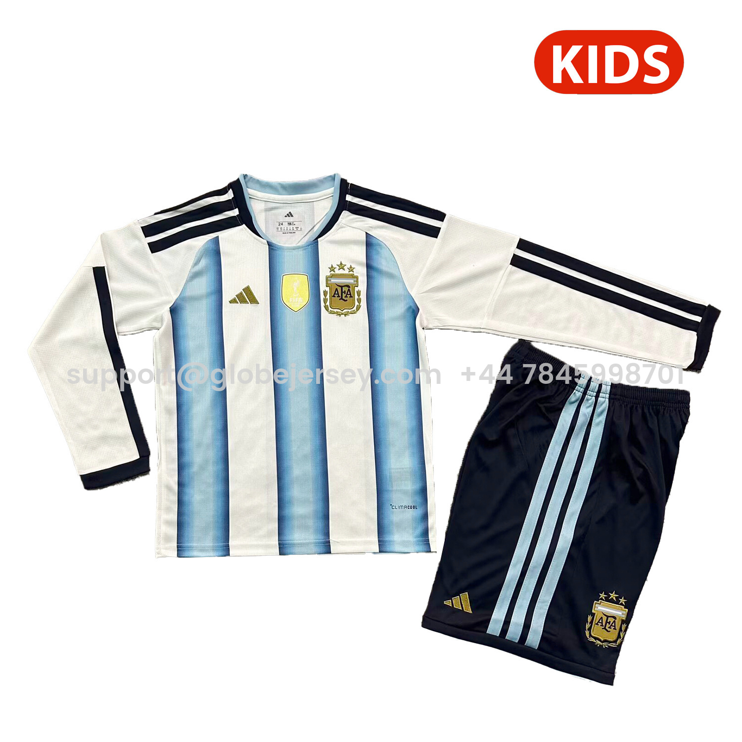 Argentina 2026 Home Long Sleeves Kids Kit
