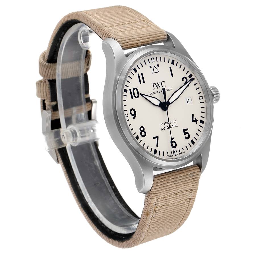 IWC Pilot Mark XVIII 40mm Silver Dial Steel Mens Watch IW327017