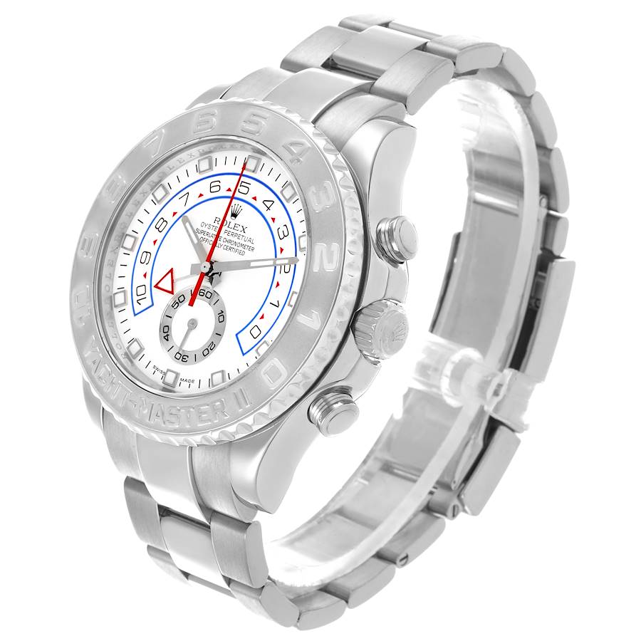 Rolex Yachtmaster II Regatta White Gold Platinum Mens Watch 116689