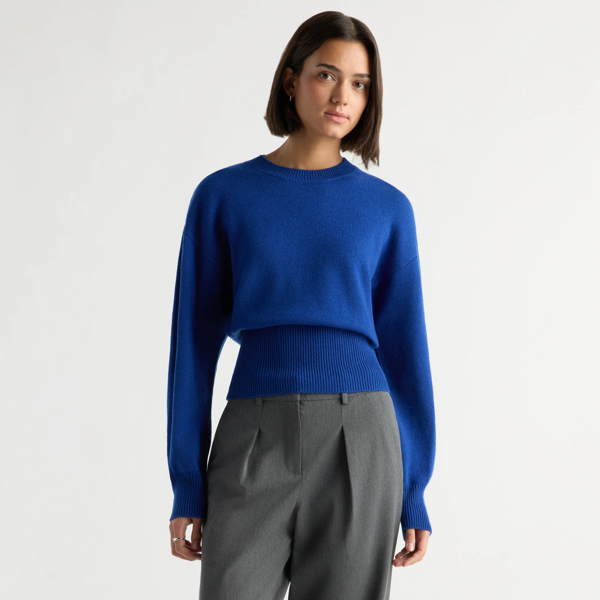 Marielle Wool-Cashmere Blouson Sweater