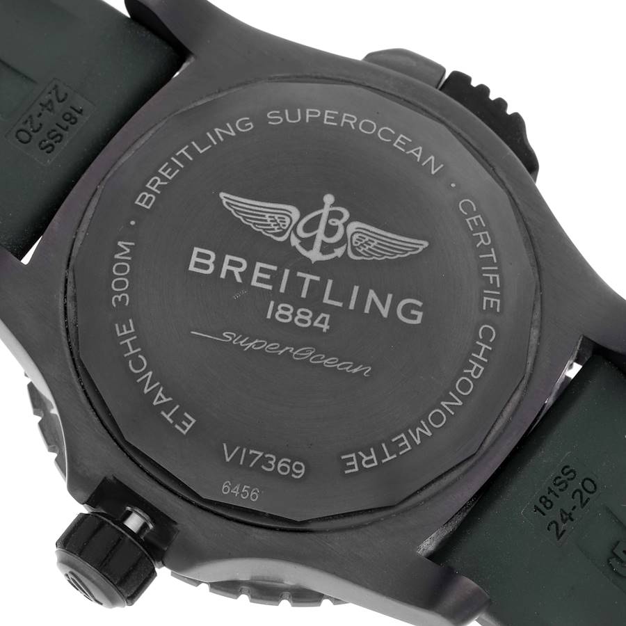 Breitling Superocean 48 Green Dial Titanium Mens Watch V17369