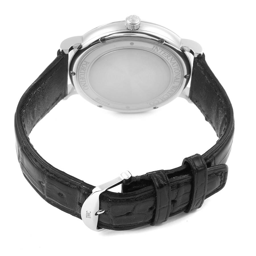 IWC Portofino Black Dial Automatic Steel Mens Watch IW356502