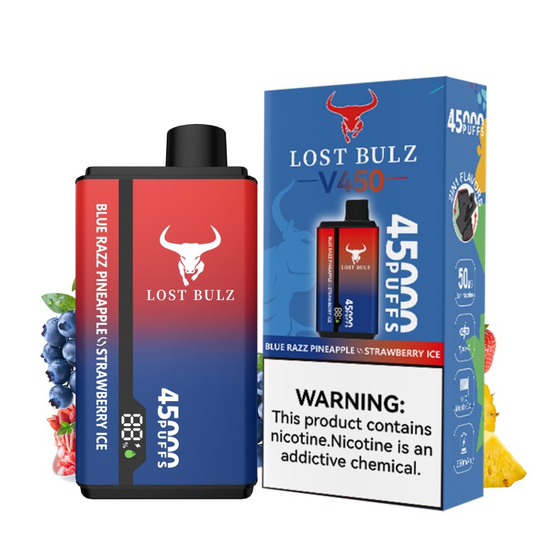 🔥 Lost Bulz V450 45K Puffs Disposable Vape | 2% Nikotyny 💨 45 000 Puffów | Pakiet 10 sztuk | Szybka wysyłka z Polski 1–3 dni 🚚🇵🇱