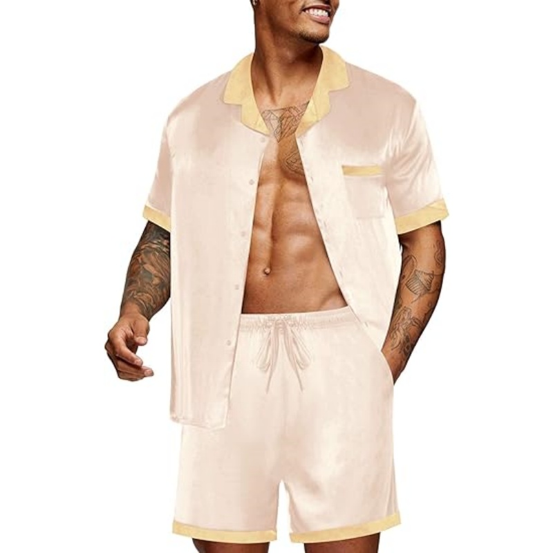 Men Satin Silk Pajamas