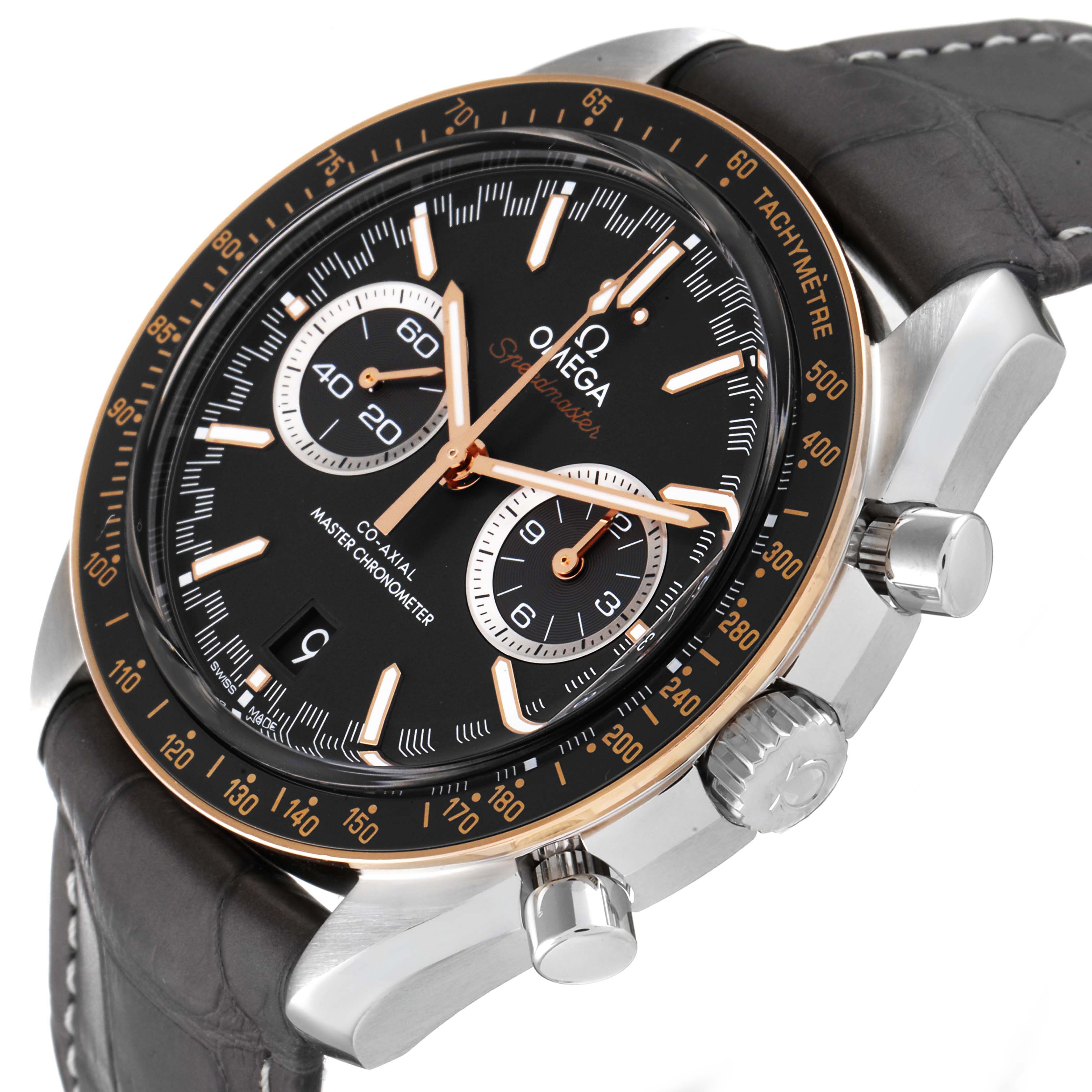 Omega Speedmaster Racing Steel Rose Gold Mens Watch 44.25 MM 329.23.44.51.06.001