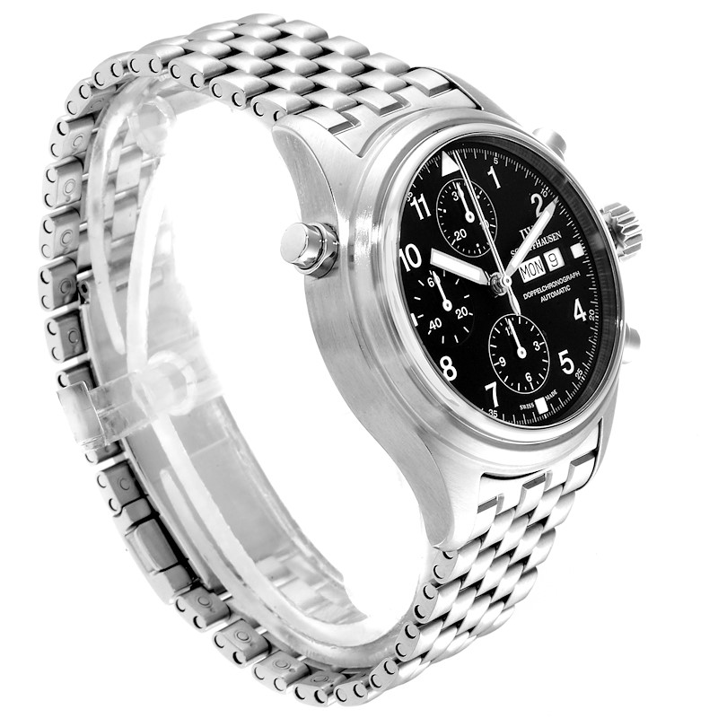 IWC Split Seconds Doppel Chronograph Steel Mens Watch IW371319