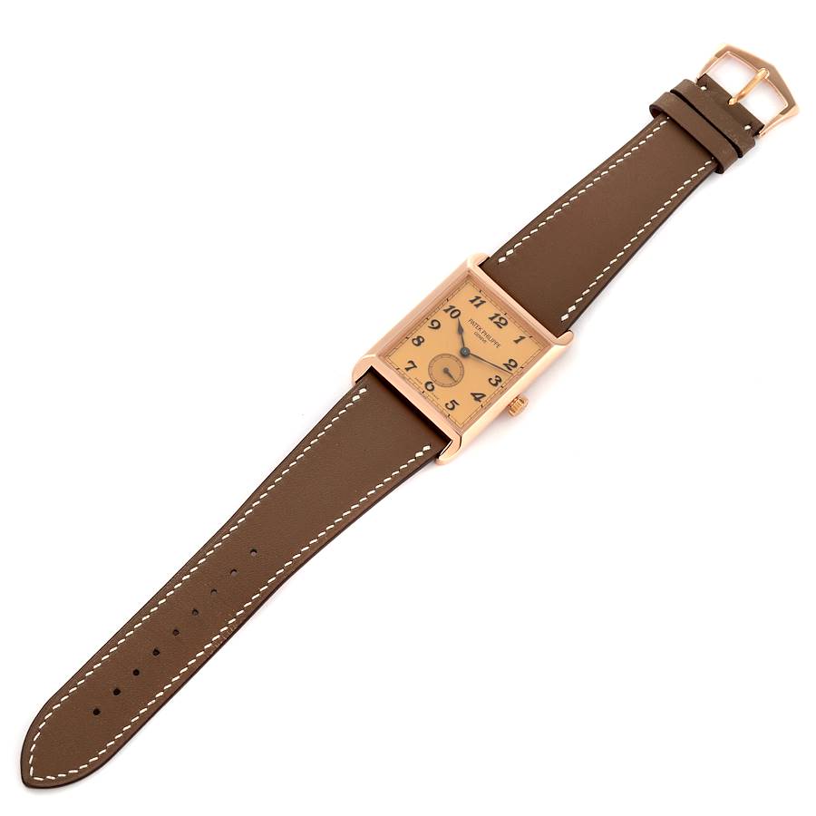 Patek Philippe Gondolo Rose Gold Rose Dial Mens Watch 5109