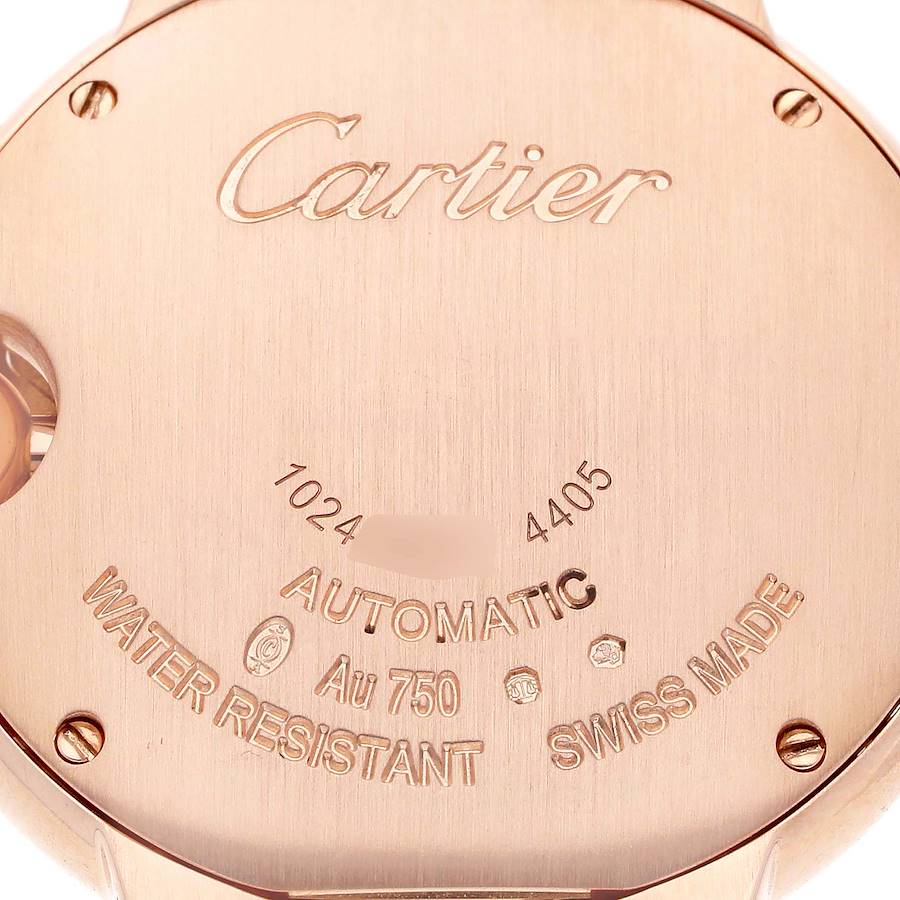 Cartier Ballon Bleu Rose Gold Diamond Ladies Watch WJBB0082