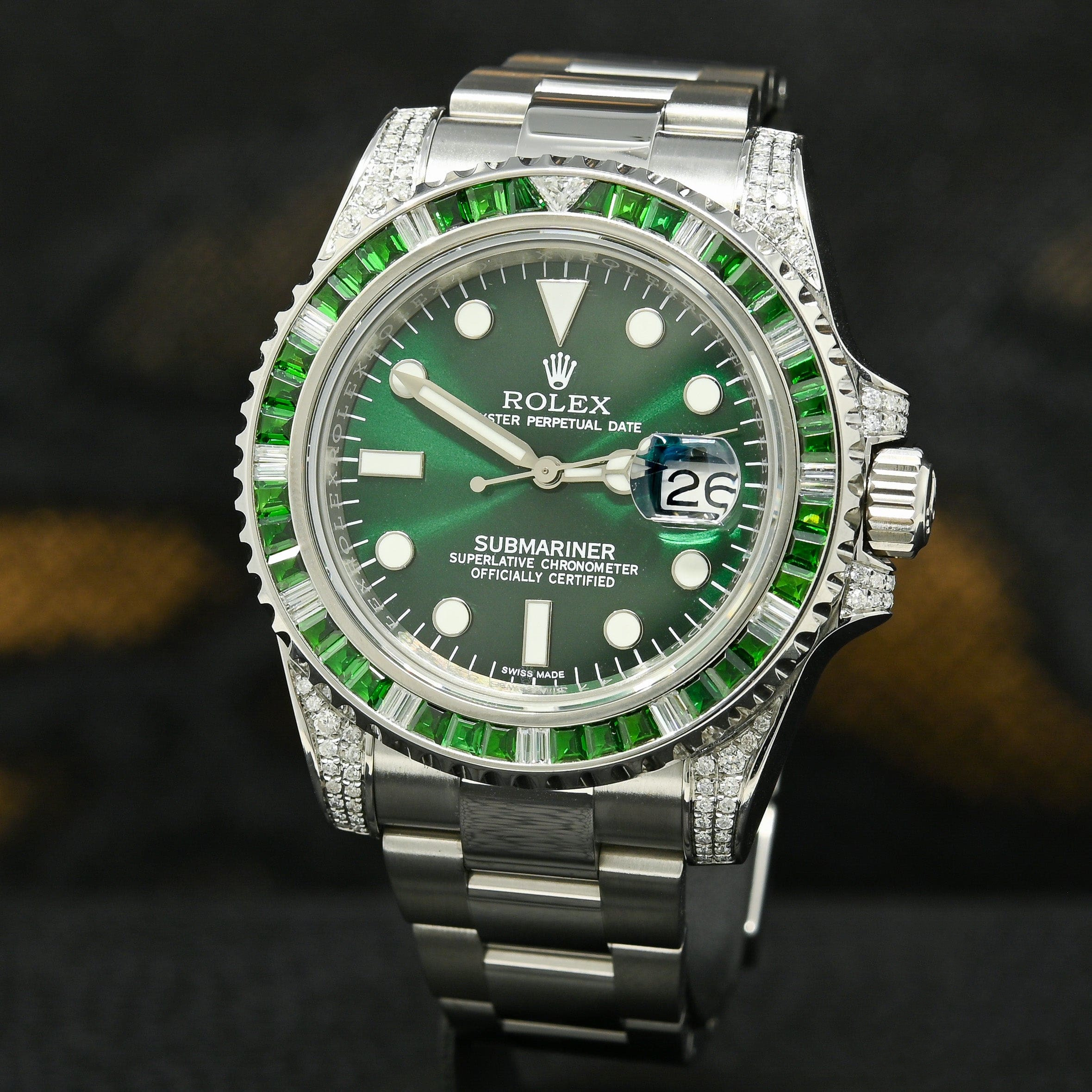 Big Promotion - Rolex Submariner Date 116659 SABR 18K White Gold Diamonds Sapphires Unworn