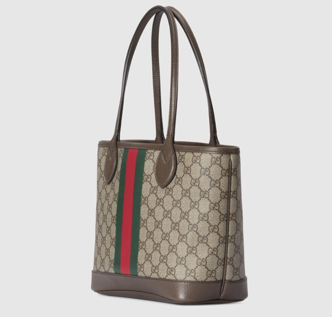 Gucci Ophidia Small Tote Bag Beige And Ebony Gg 25cm 726762 2aaay 9151