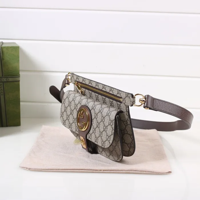 GUCCI GG SUPREME BLONDIE WAIST BAG