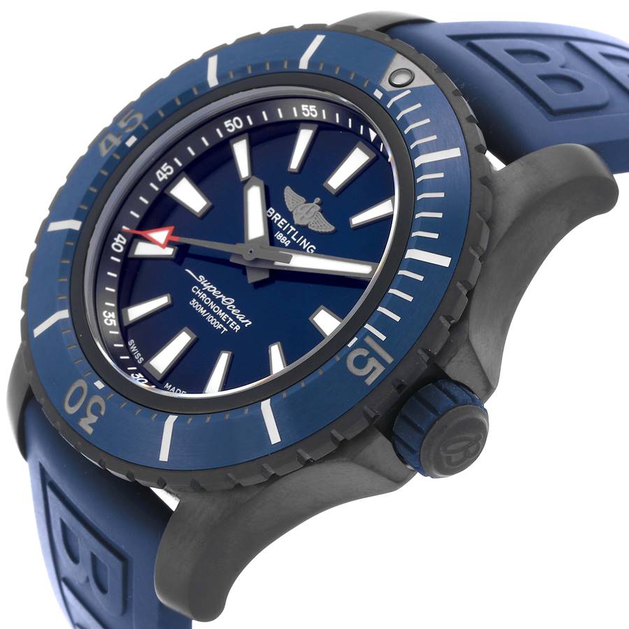 Breitling Superocean 48 Blue Dial Titanium Mens Watch V17369