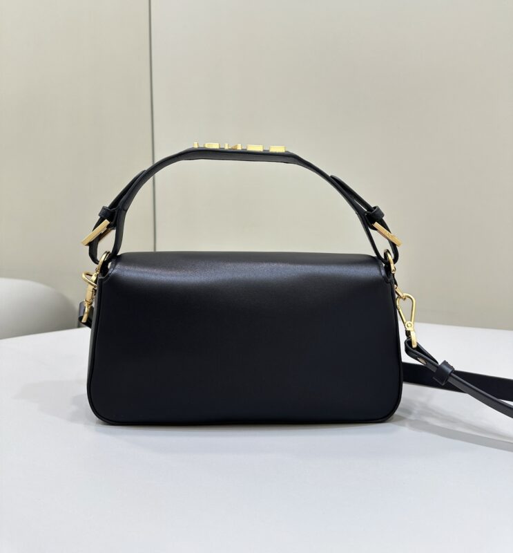 Replica Fendi Baguette Full Leather Black