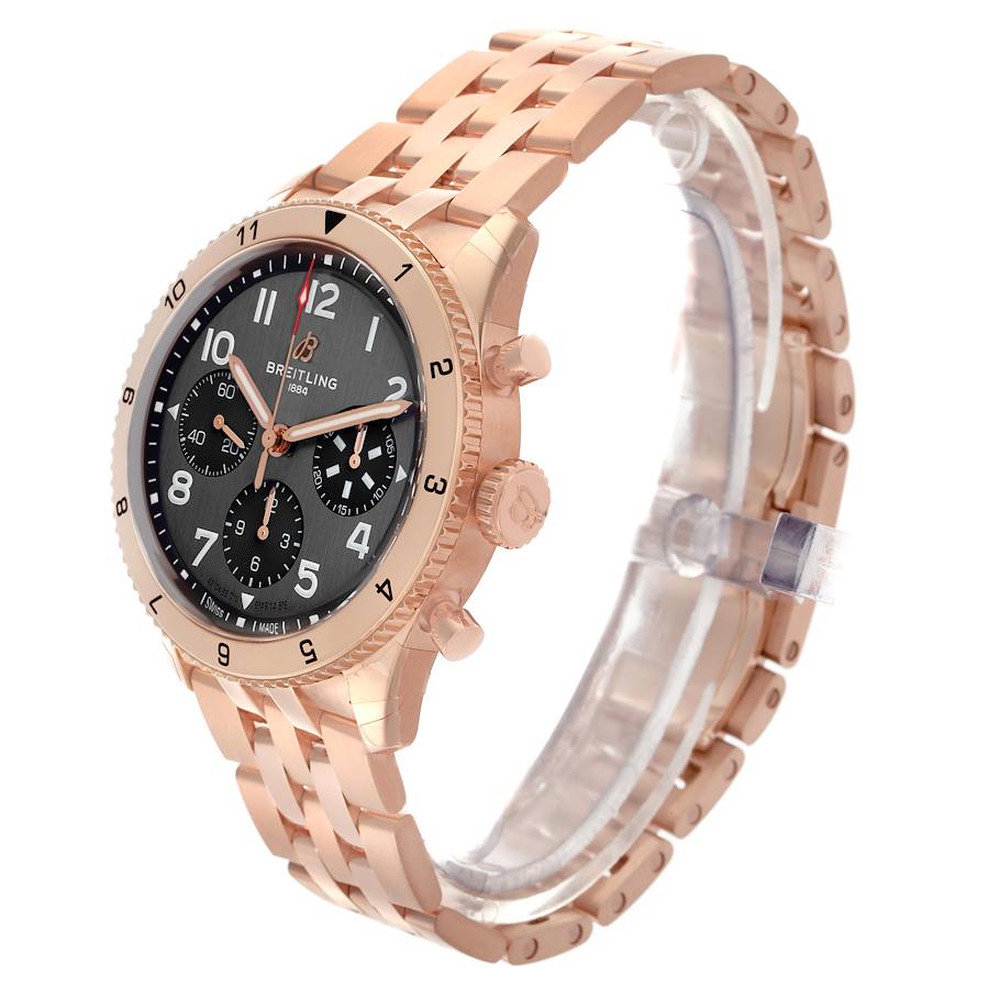 Breitling Classic AVI P-51 Mustang Rose Gold Mens Watch R23380