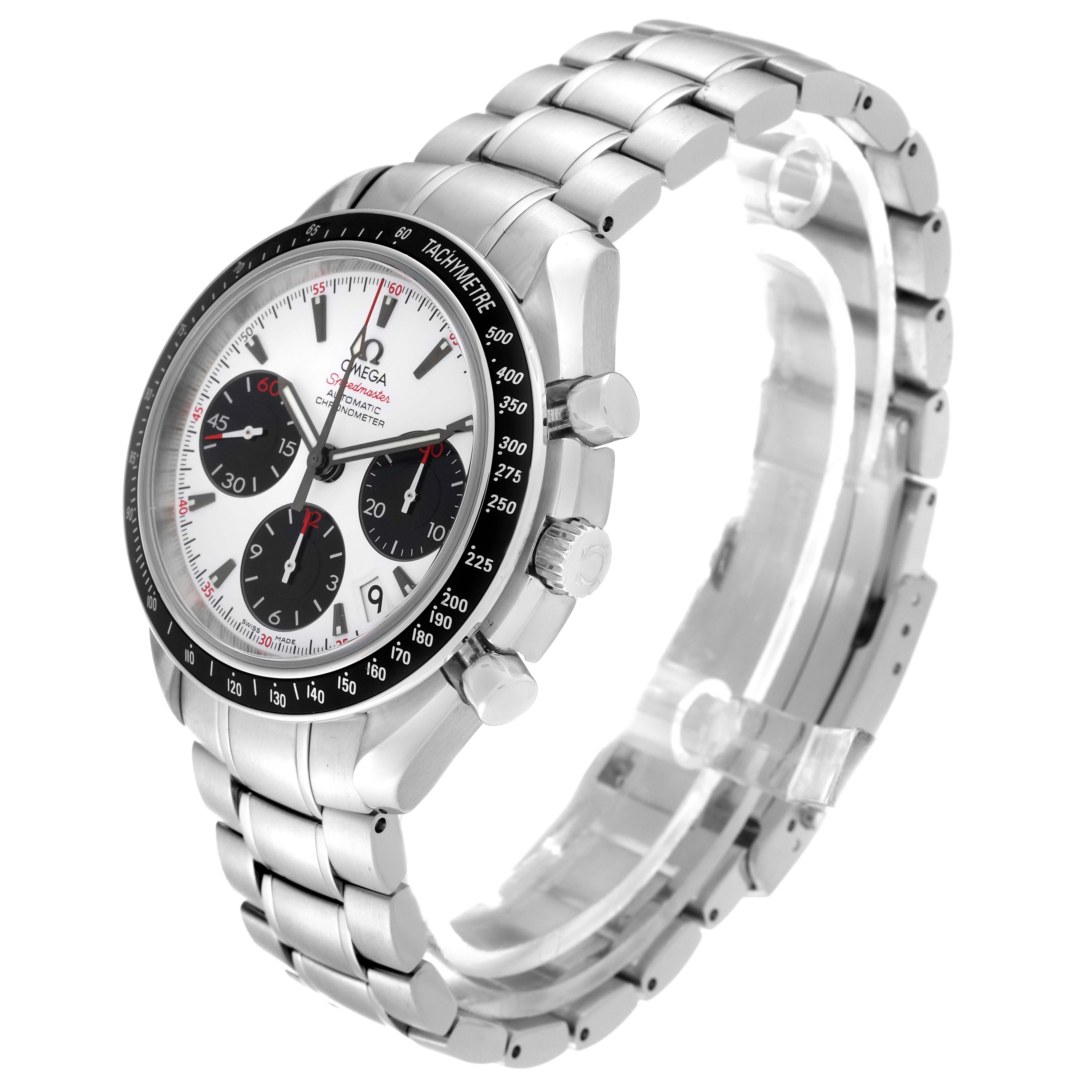 Omega Speedmaster Date Panda Dial Steel Mens Watch 40.0 MM 323.30.40.40.04.001