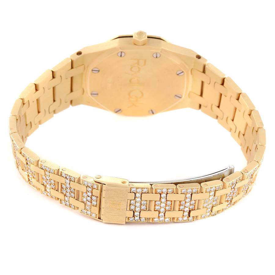 Audemars Piguet Royal Oak Yellow Gold Diamond Ladies Watch
