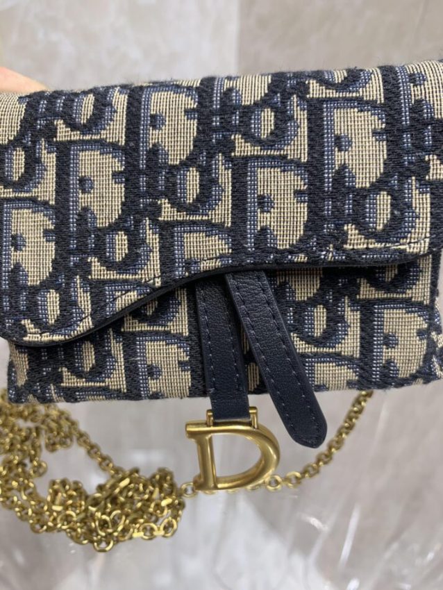 Replica Dior Saddle Pouch With Chain