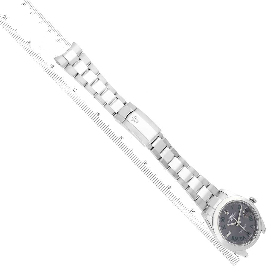 Rolex Datejust 41 Wimbledon Dial Steel Mens Watch 126300