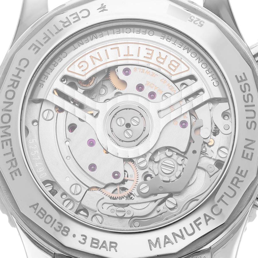 Breitling Navitimer B01 Salmon Dial Steel Mens Watch AB0138