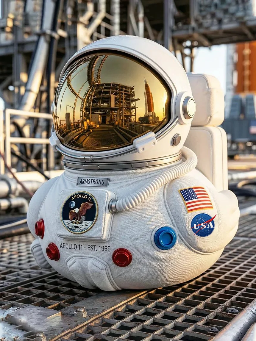 Limited Edition Artemis II Mission Moon Launch Commemorative Astronaut Duck