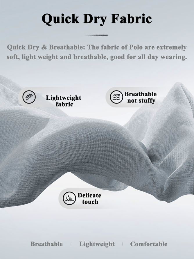 Moisture Wicking Geometric Cartoon Golf Polo