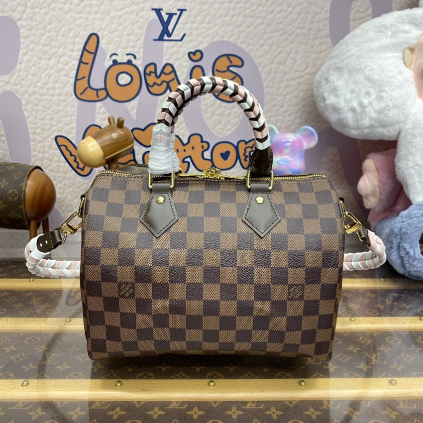 Replica Louis Vuitton Speedy Bandouliere 25 Brown Grid