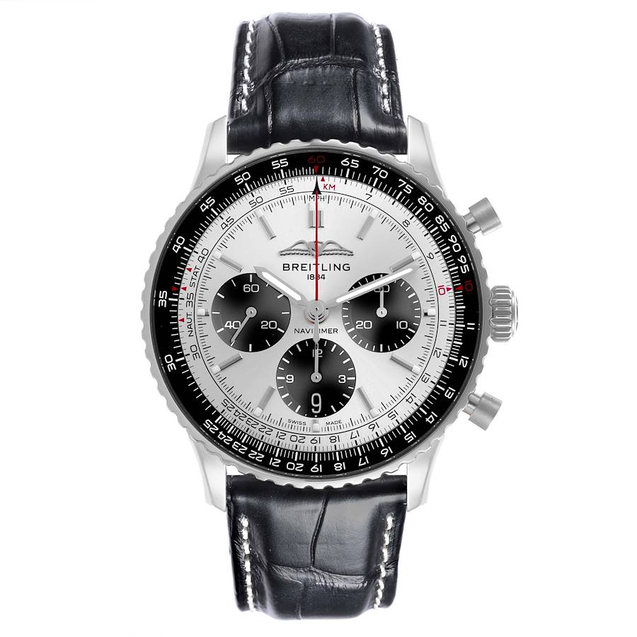 Breitling Navitimer B01 Silver Dial Steel Mens Watch AB0138