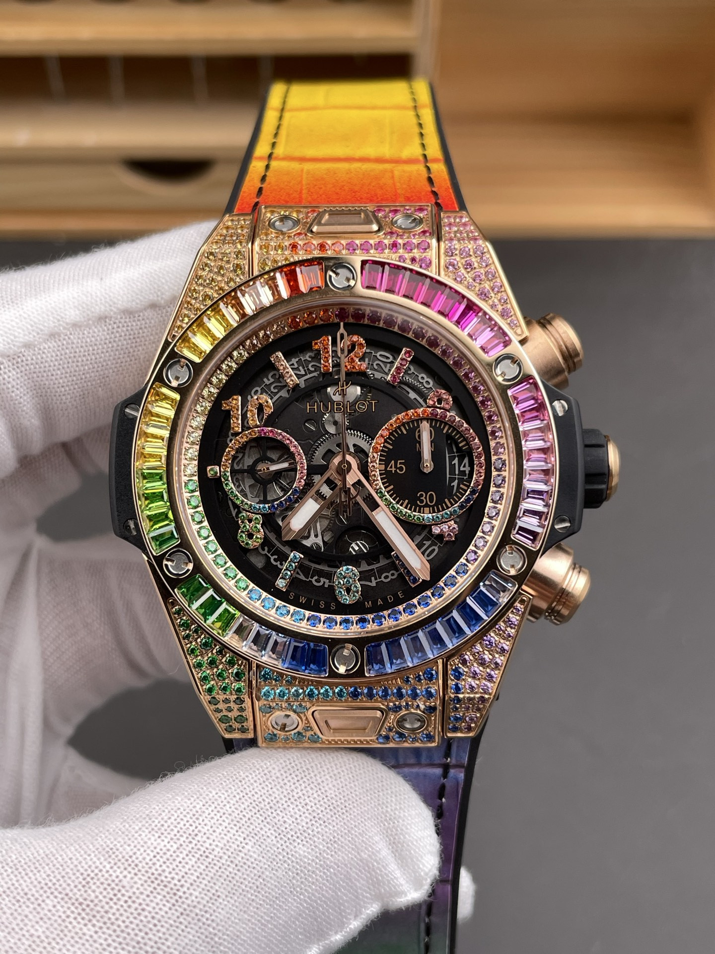 Big Bang Rainbow Diamond Chronograph