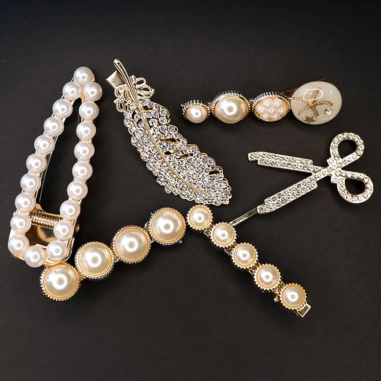 Megalook Simulated Pearl Hair Clips