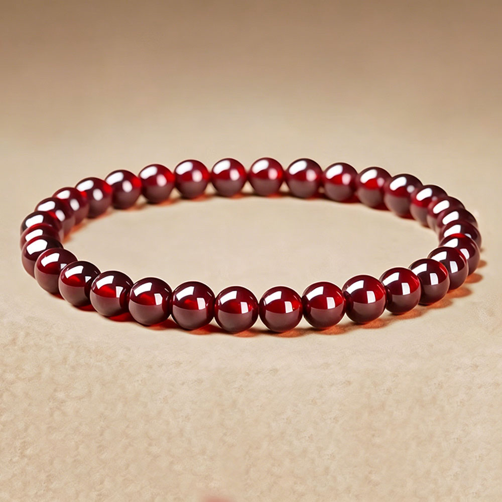 GemVibra Garnet Talisman Bracelet – Grounded Vitality & Quiet Protection