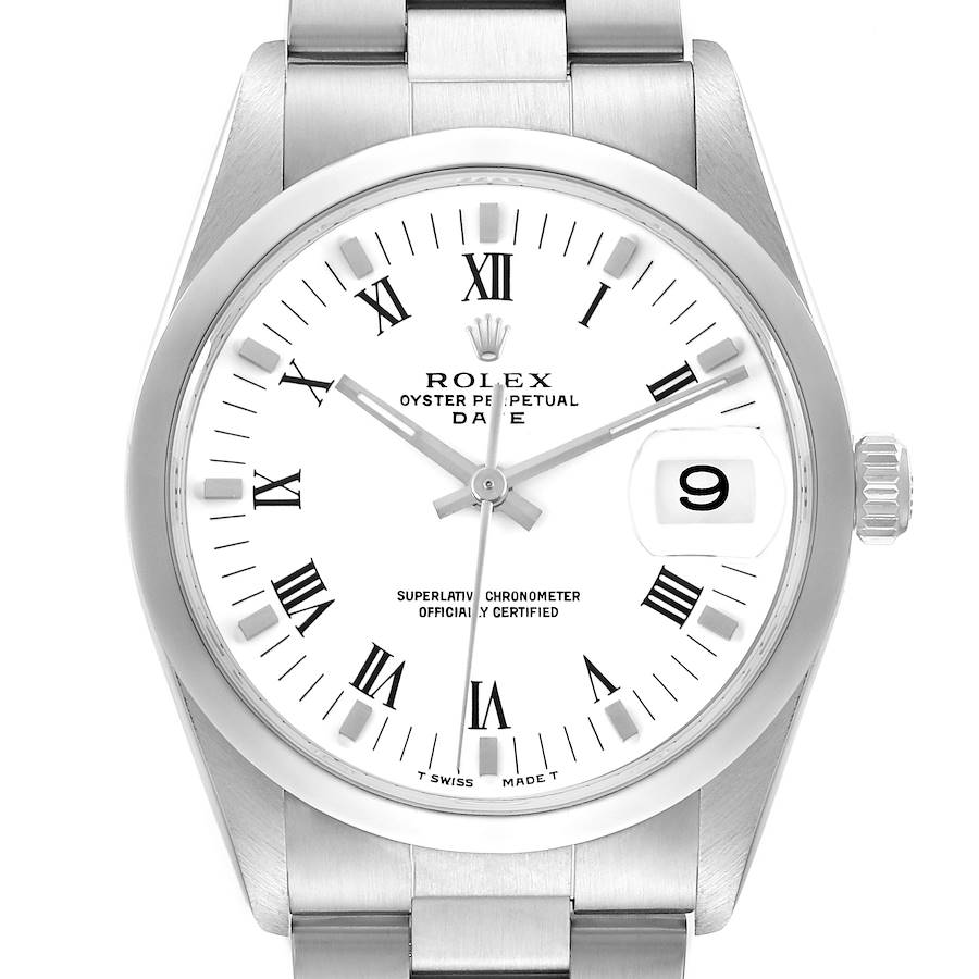 Rolex Date Domed Bezel Oyster Bracelet Steel Mens Watch 15200
