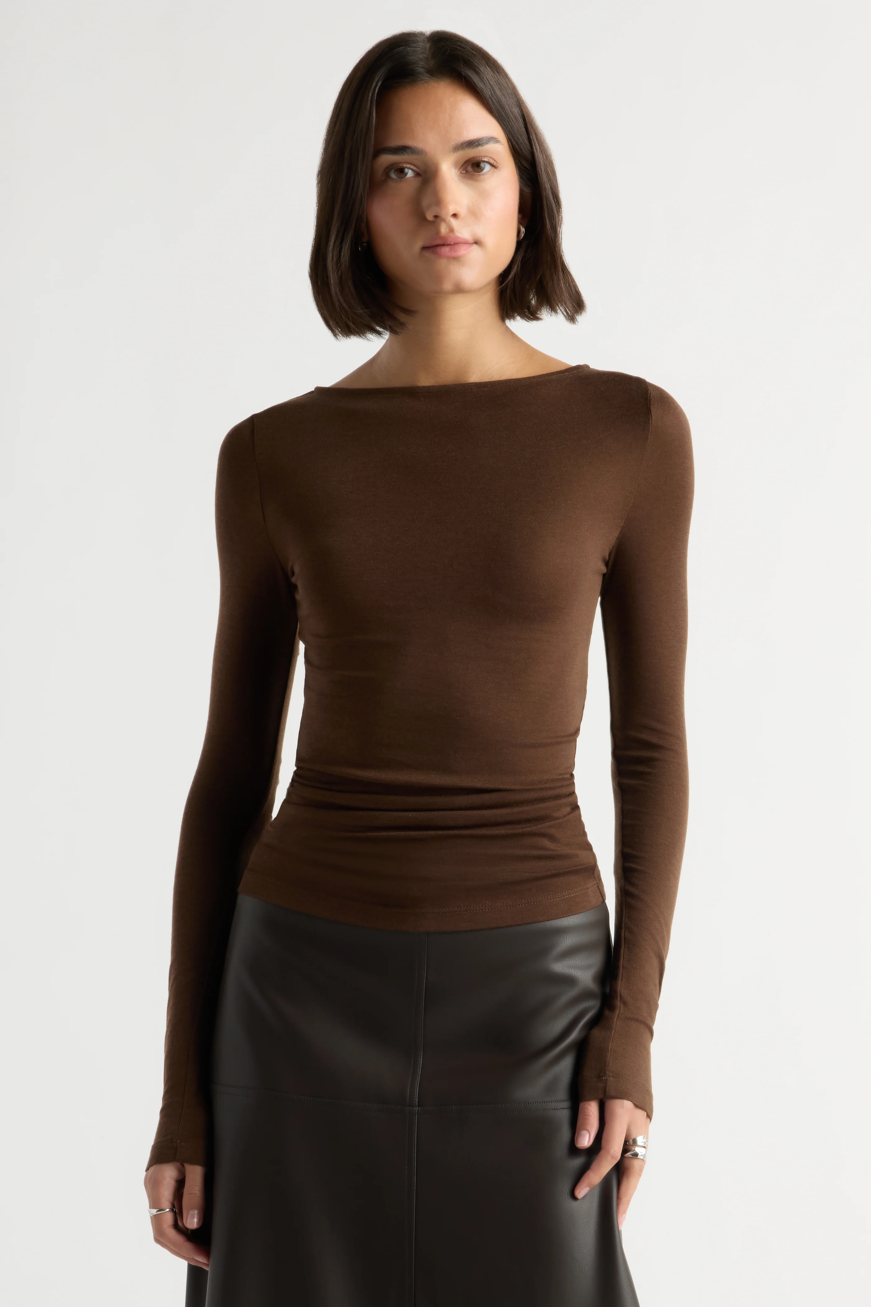 Lana Tencel-Wool Semi-Sheer Tee