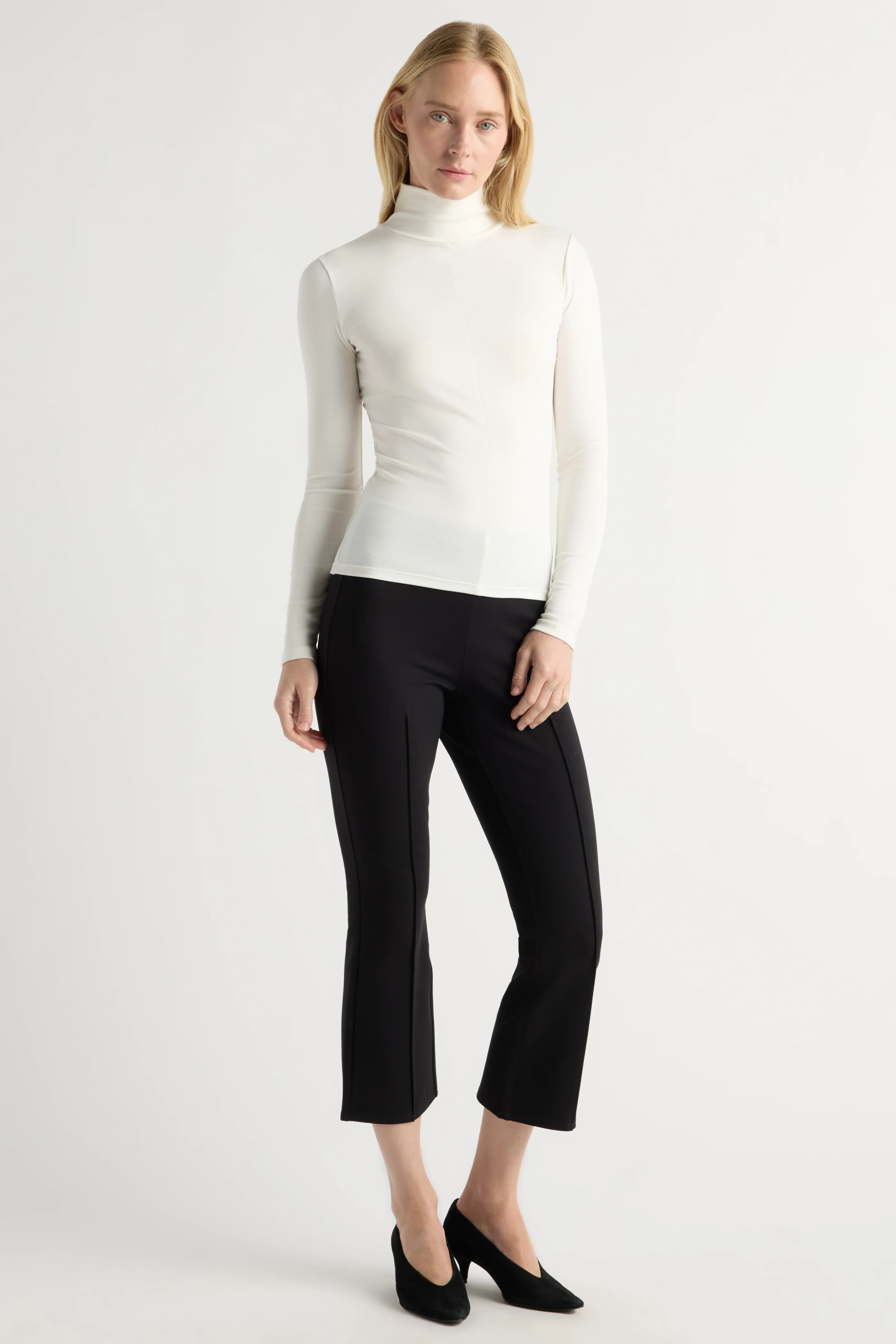 Enzo Kick-Flare Ponte Stretch Pant