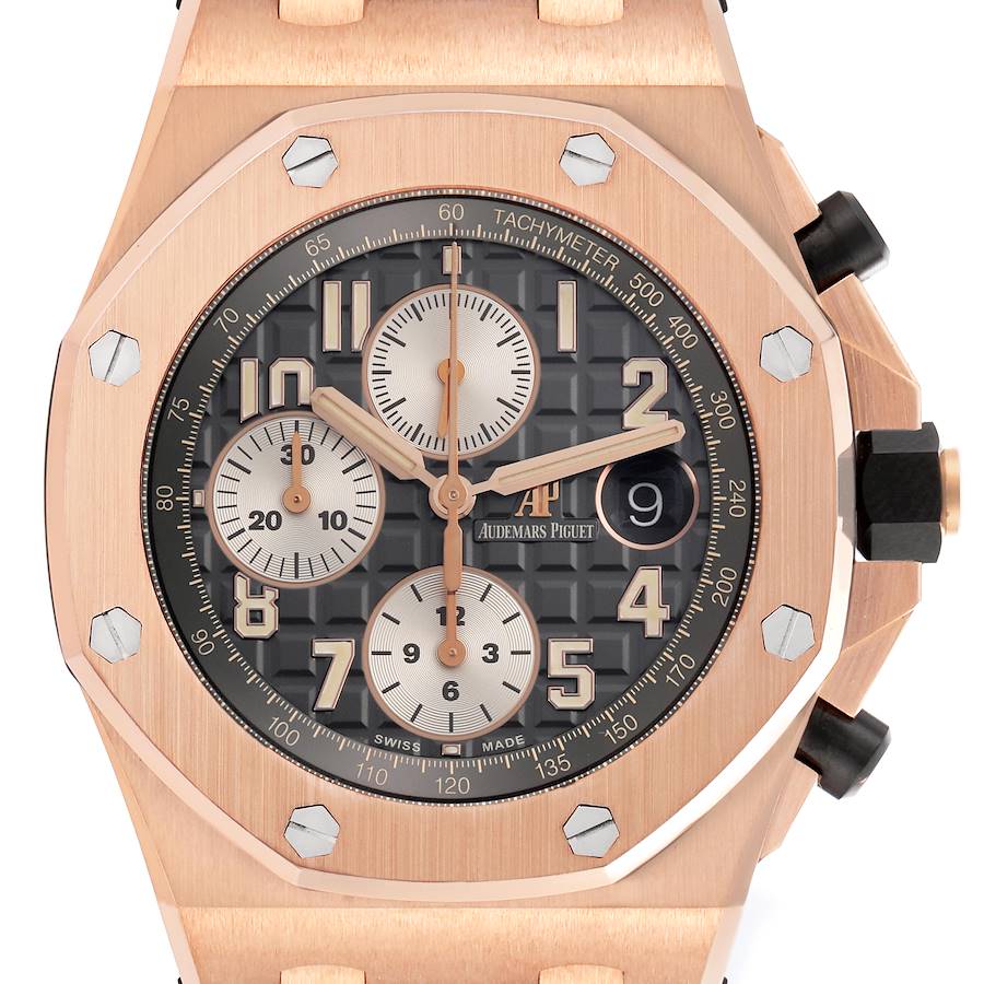 Audemars Piguet Royal Oak Offshore Rose Gold Mens Watch 26470OR