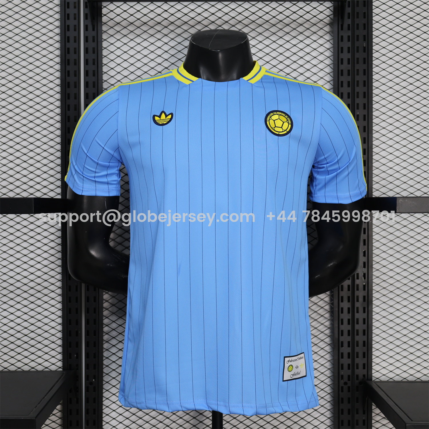 Colombia 2026 Terrace Icon Retro Casual Style Blue Jersey - Player Version