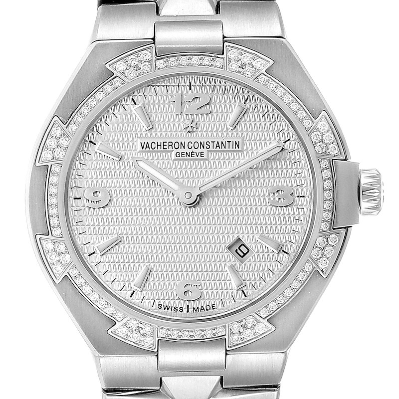 Vacheron Constantin Overseas 34 Steel Diamond Ladies Watch 25750