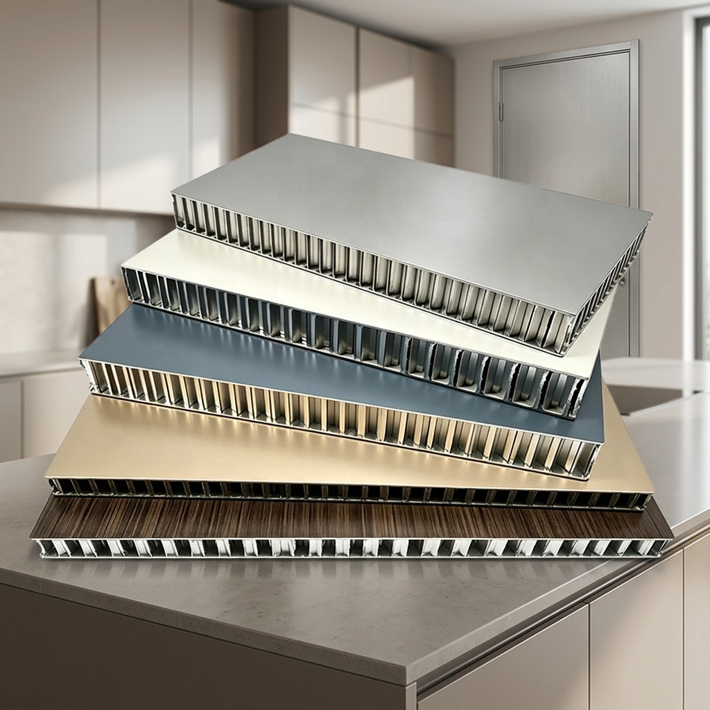 12/18mm Aluminum Honeycomb Composite Panel for Bathroom & Balcony Cabinet, Lightweight High Strength Fireproof Furniture Sheet