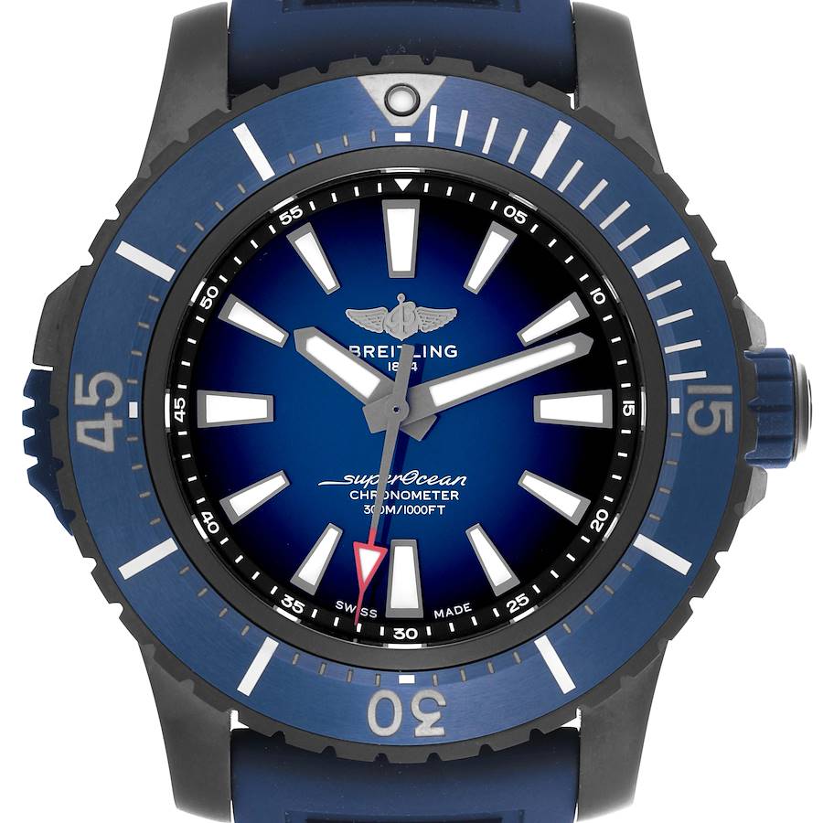 Breitling Superocean 48 Blue Dial Titanium Mens Watch V17369