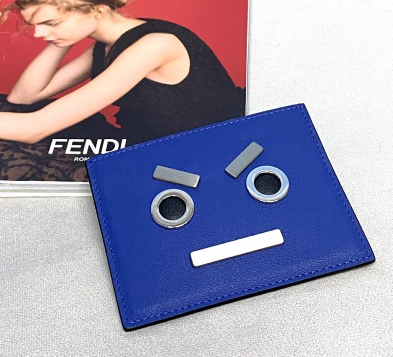 Replica Fendi Card Holder Blue