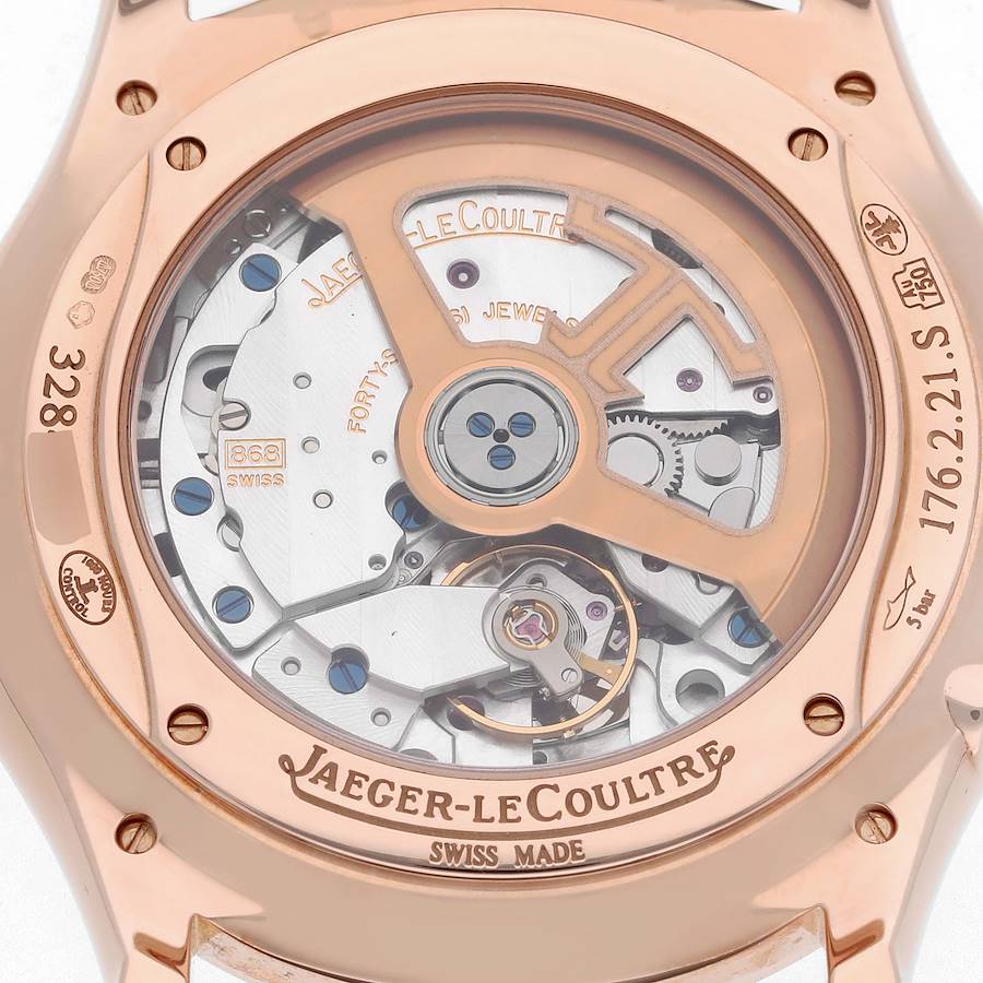 Jaeger LeCoultre Master Rose Gold Diamond Watch 176.2.21.S Q1302501