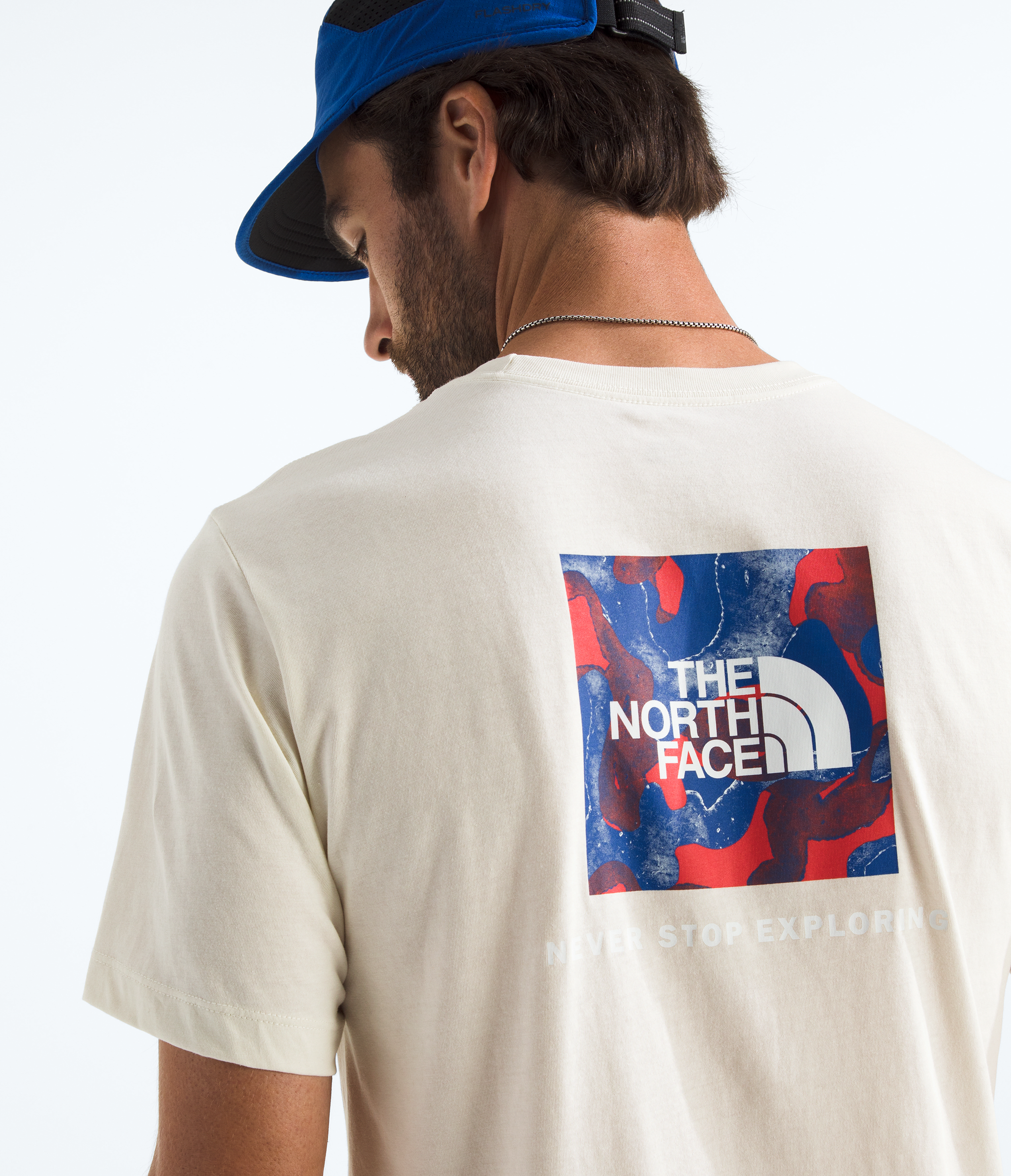 Men’s Red, White, &amp; Blue Regular Short-Sleeve Tee