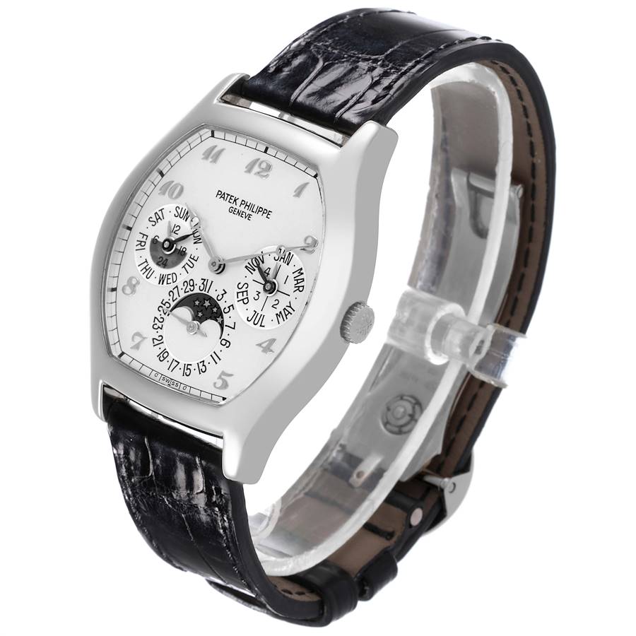 Patek Philippe Complications Perpetual Calendar White Gold Mens Watch 5040