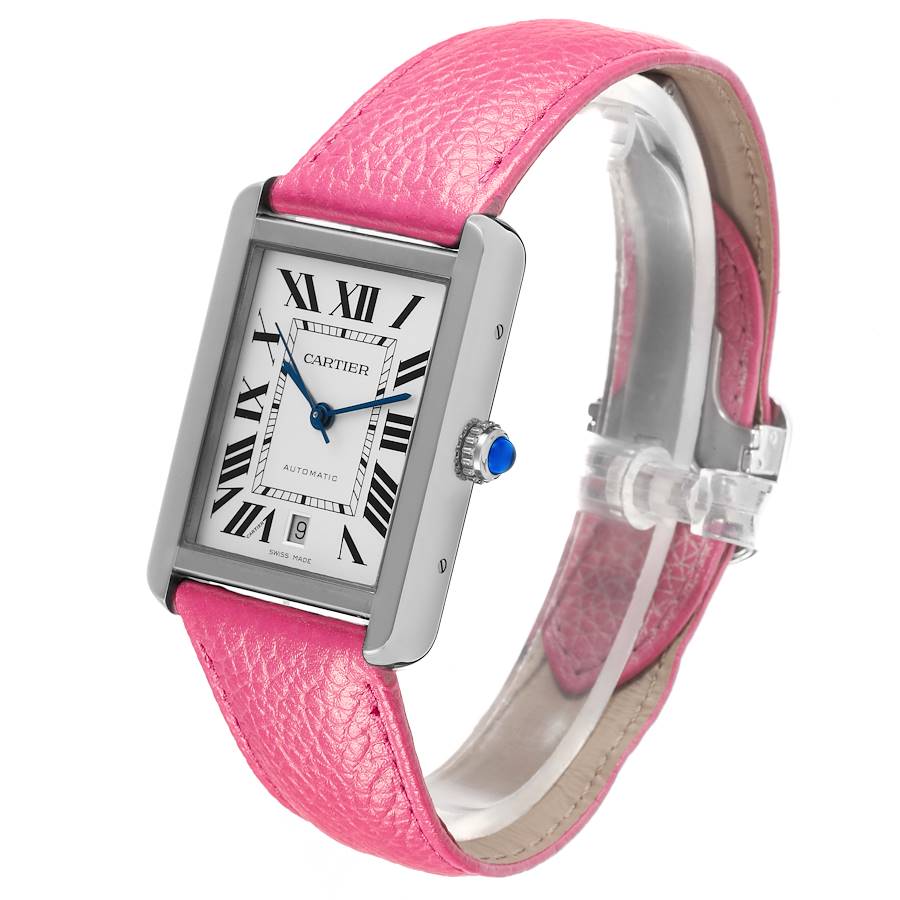 Cartier Tank Solo XL Automatic Stainless Steel Mens Watch WSTA0029