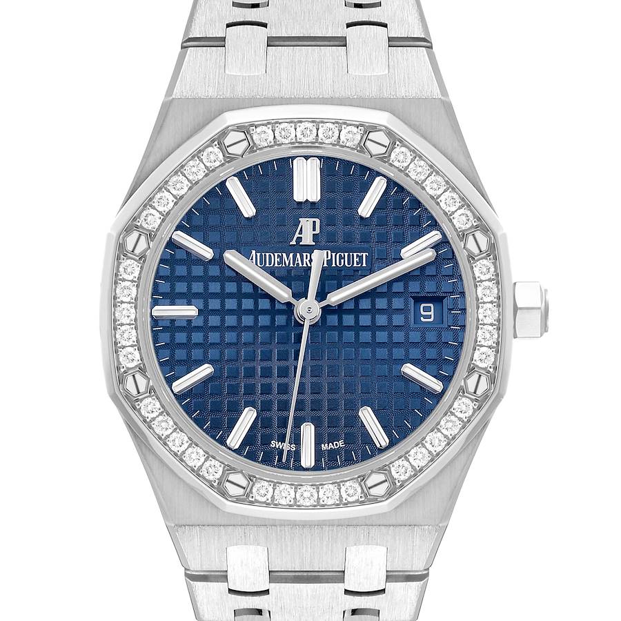 Audemars Piguet Royal Oak 37mm Steel Diamond Mens Watch 15451ST