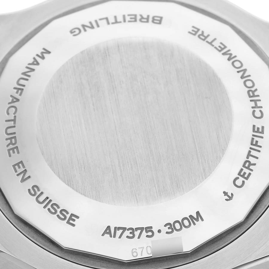 Breitling Superocean 42mm Japanese White Dial Steel Mens Watch A17375
